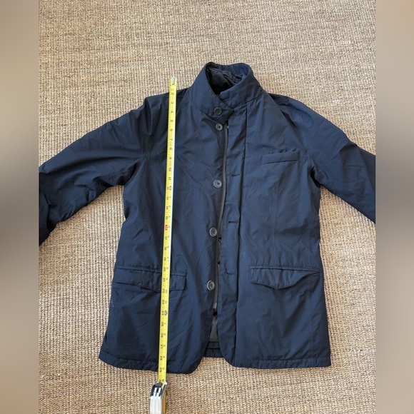 Herno Men's Dark Black Trench Coat with Stand Collar - Picture 5 of 6